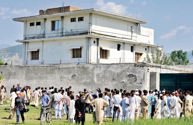 Outside the bullet-riddled villa of Al-Qaeda leader Osama bin Laden a few days after US Special Forces killed him in a ground operation in Abbottabad, Pakistan, on May 1, 2011. (Aamir Qureshi/AFP) Outside the bullet-riddled villa of Al-Qaeda leader Osama bin Laden a few days after US Special Forces killed him in a ground operation in Abbottabad, Pakistan, on May 1, 2011. (Aamir Qureshi/AFP)
