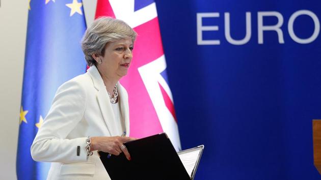 British Prime Minister Theresa May arrives at a news conference at the EU summit in Brussels, Belgium, June 23, 2017. REUTERS/Francois Lenoir (REUTERS) British Prime Minister Theresa May arrives at a news conference at the EU summit in Brussels, Belgium, June 23, 2017. REUTERS/Francois Lenoir (REUTERS)