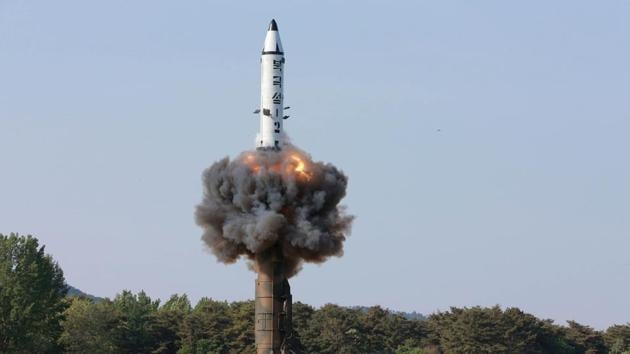 Ballistic missile Pukguksong-2's launch test in this undated photo released by North Korea's Korean Central News Agency (KCNA) in May 2017.(REUTERS File Photo/ Representational)