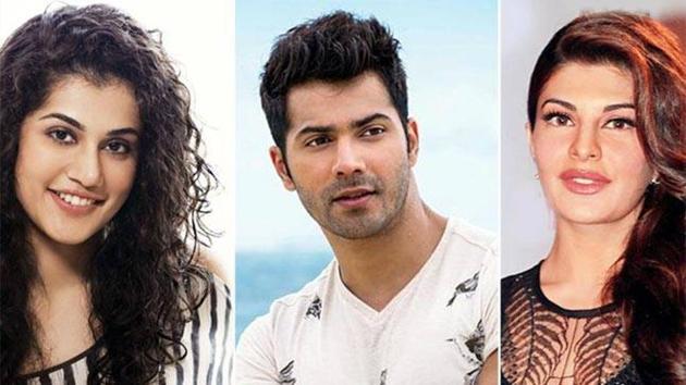 Varun Dhawan plays two characters alongside actresses Jacqueline Fernandez and Taapsee Pannu in Judwaa 2.