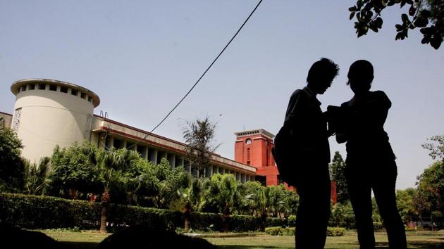Delhi University’s Shri Ram College of Commerce (SRCC) has announced its first cutoff.(Hindustan Times)