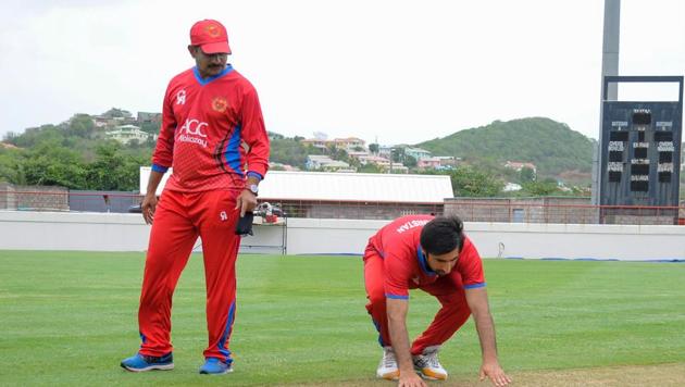Lalchand Rajput believes Afghanistan will learn how to play Test cricket as time progresses.(AFP) Lalchand Rajput believes Afghanistan will learn how to play Test cricket as time progresses.(AFP)
