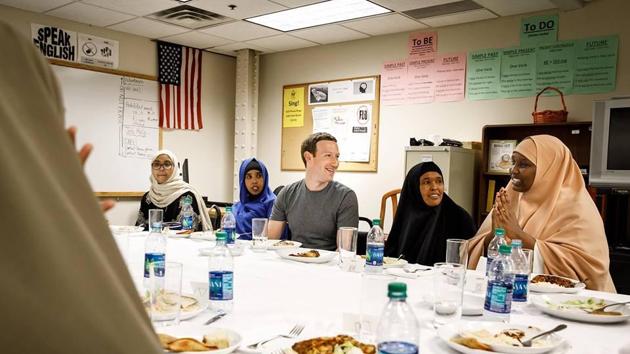 “You are a powerful reminder of why this country is so great,” Zuckerberg said to the group of Somali refugees.(Facebook/MarkZukerberg) “You are a powerful reminder of why this country is so great,” Zuckerberg said to the group of Somali refugees.(Facebook/MarkZukerberg)