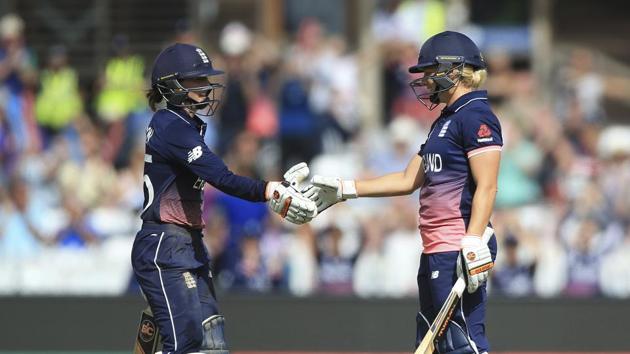 The partnership between Wilson and Brunt gave England a chance. (AP) The partnership between Wilson and Brunt gave England a chance. (AP)