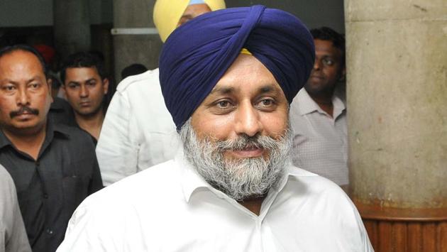 Shiromani Akali Dal chief Sukhbir Singh Badal. (HT Photo) Shiromani Akali Dal chief Sukhbir Singh Badal. (HT Photo)