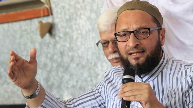 Majlis-e-Ittehadul Muslimeen president Asaduddin Owaisi addresses a press conference in Hyderabad. (IANS File Photo) Majlis-e-Ittehadul Muslimeen president Asaduddin Owaisi addresses a press conference in Hyderabad. (IANS File Photo)
