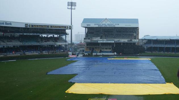 The first ODI between India and West Indies at Port of Spain was washed out due to rain on Friday.(AFP)