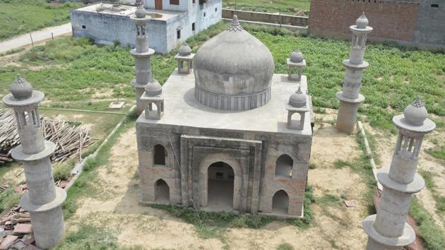 He now lives in a small house where his ‘Taj’ and the new school building are visible from the window. He now lives in a small house where his ‘Taj’ and the new school building are visible from the window.