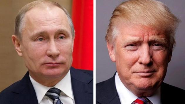 A combination of file photos showing Russian President Vladimir Putin and US President Donald Trump.(AFP/Reuters) A combination of file photos showing Russian President Vladimir Putin and US President Donald Trump.(AFP/Reuters)