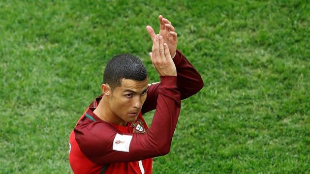 Cristiano Ronaldo scored his 75th international goal as Portugal defeated New Zealand in the FIFA Confederations Cup in St. Petersburg on Saturday. (Reuters) Cristiano Ronaldo scored his 75th international goal as Portugal defeated New Zealand in the FIFA Confederations Cup in St. Petersburg on Saturday. (Reuters)