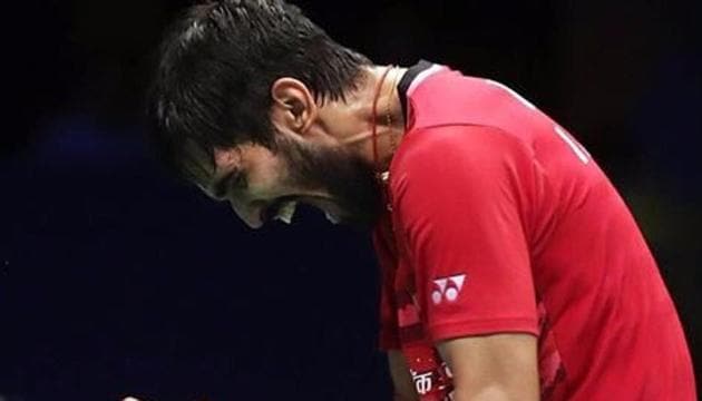 Kidambi Srikanth defeated Olympic champion Chen Long in straight games to clinch the Australian Open Superseries.(Twitter)