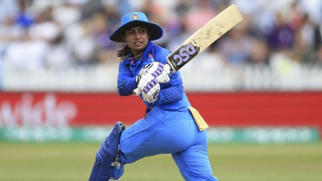 India's Mithali Raj during the ICC Women's World Cup match against England on Saturday.(AP)