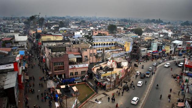 A bird's-eye view of Dehradun. (Vinay Santosh Kumar/HT) A bird's-eye view of Dehradun. (Vinay Santosh Kumar/HT)