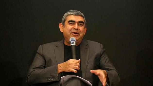Infosys CEO Vishal Sikka speaks with the media during the announcement of the company's quarter results at its headquarters in Bengaluru. (Reuters) Infosys CEO Vishal Sikka speaks with the media during the announcement of the company's quarter results at its headquarters in Bengaluru. (Reuters)