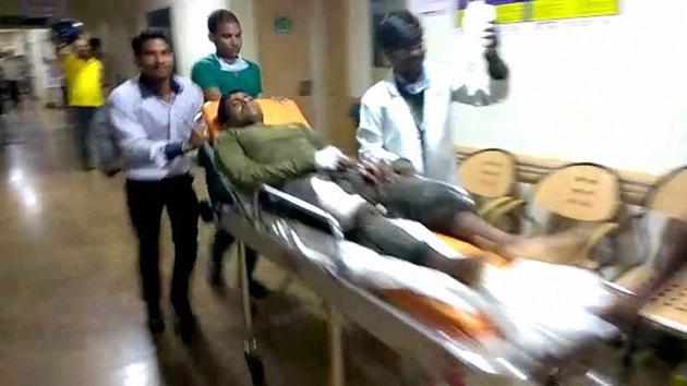 A jawan being taken to a hospital after Maoist attack in Sukma, Chhattisgarh. (PTI Photo) A jawan being taken to a hospital after Maoist attack in Sukma, Chhattisgarh. (PTI Photo)