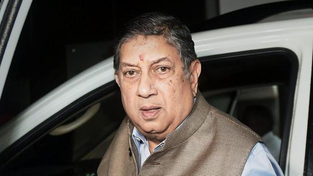 N Srinivasan will be raising points against the ICC revenue-sharing model at the SGM.(PTI) N Srinivasan will be raising points against the ICC revenue-sharing model at the SGM.(PTI)