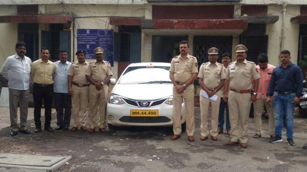 The cab was hired through the mobile application of Ola around 1 am when five people boarded the cab and headed to Pimple Saudagar.(HT PHOTO) The cab was hired through the mobile application of Ola around 1 am when five people boarded the cab and headed to Pimple Saudagar.(HT PHOTO)