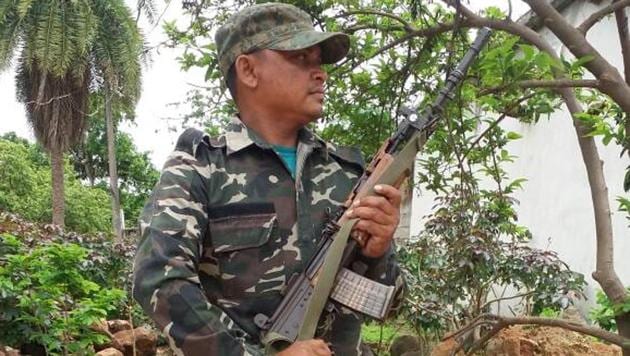Madkam Bheema rose through the Maoist ranks but surrendered in 2006 and is now with the Chhattisgarh Police. (HT PHOTO) Madkam Bheema rose through the Maoist ranks but surrendered in 2006 and is now with the Chhattisgarh Police. (HT PHOTO)