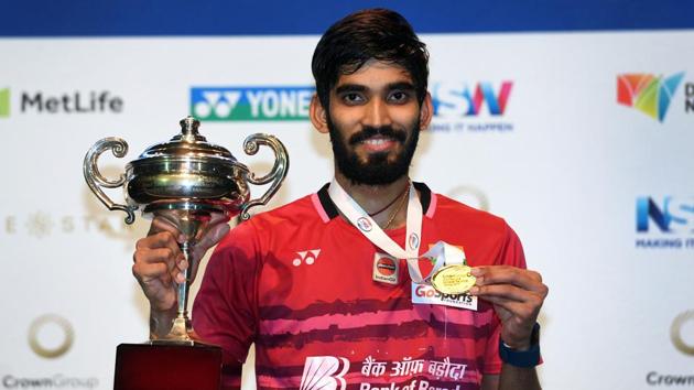 Kidambi Srikanth defeated the World and Olympic champion from China Chen Long, for the first time in six meetings, in the men’s singles final to lift the $750,000 Australian Open Superseries crown in Sydney on Sunday.(AFP)