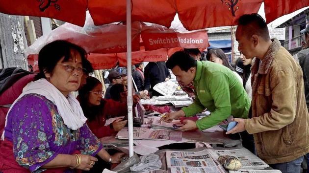 People buy newspapers in Darjeeling amidst the strike for separate Gorkhaland. (PTI/REPRESENTATIVE PICTURE) People buy newspapers in Darjeeling amidst the strike for separate Gorkhaland. (PTI/REPRESENTATIVE PICTURE)