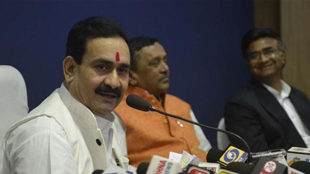 MP government spokesperson Narottam Mishra admitted that the cabinet discussed the idea of holding the budget session for the state during its meeting on Tuesday. (Mujeeb Faruqui/HT File Photo) MP government spokesperson Narottam Mishra admitted that the cabinet discussed the idea of holding the budget session for the state during its meeting on Tuesday. (Mujeeb Faruqui/HT File Photo)