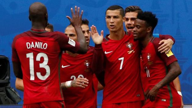 Cristiano Ronaldo will look to lead Portugal into the FIFA Confederations Cup final when they take on Chile in the semi-final on Wednesday.(REUTERS)