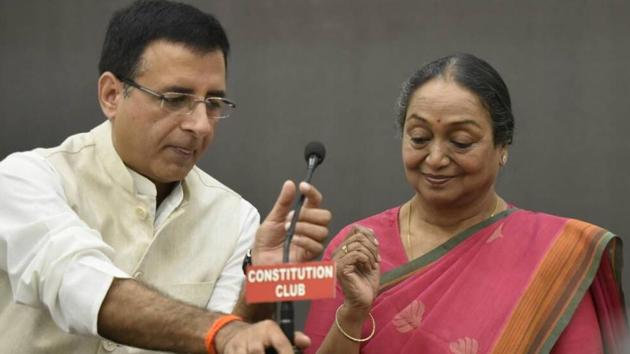 Meira Kumar at the Constitution Club. (Vipin Kumar/HT Photo) Meira Kumar at the Constitution Club. (Vipin Kumar/HT Photo)