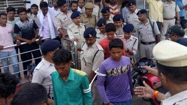The 15 people arrested for celebrating Pakistan’s victory in the Champions Trophy were let out on a surety of Rs 50,000 each. (HT Photo) The 15 people arrested for celebrating Pakistan’s victory in the Champions Trophy were let out on a surety of Rs 50,000 each. (HT Photo)