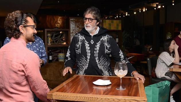 Amitabh Bachchan and Aamir Khan while shooting for Thugs of Hindostan in Malta. (Instagram/Amitabh Bachchan) Amitabh Bachchan and Aamir Khan while shooting for Thugs of Hindostan in Malta. (Instagram/Amitabh Bachchan)