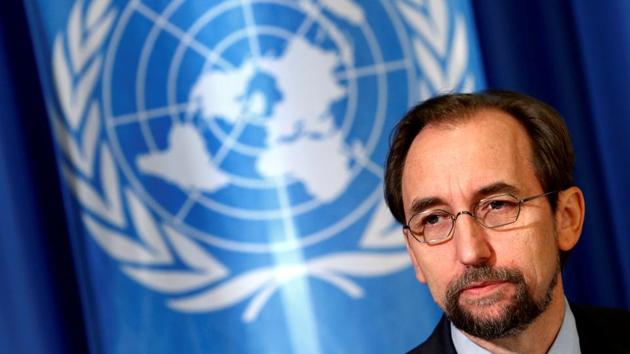 UN high commissioner for human rights Zeid Ra'ad Al Hussein. (Reuters File) UN high commissioner for human rights Zeid Ra'ad Al Hussein. (Reuters File)