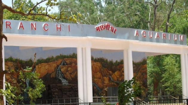 Newly constructed Aquarium at Bhagwan Birsa Biological Park premises in Ranchi (HT Photo) Newly constructed Aquarium at Bhagwan Birsa Biological Park premises in Ranchi (HT Photo)