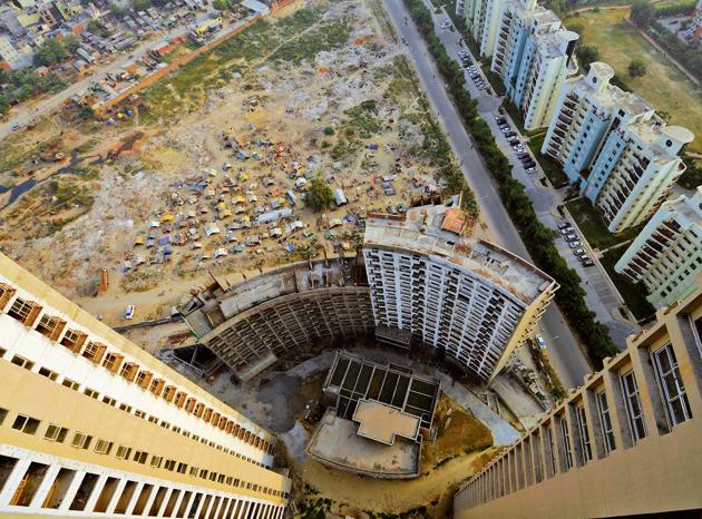 The move is tipped to help homebuyers who have been bearing the brunt of unfinished projects. (Burhaan Kinu/HT FILE PHOTO) The move is tipped to help homebuyers who have been bearing the brunt of unfinished projects. (Burhaan Kinu/HT FILE PHOTO)