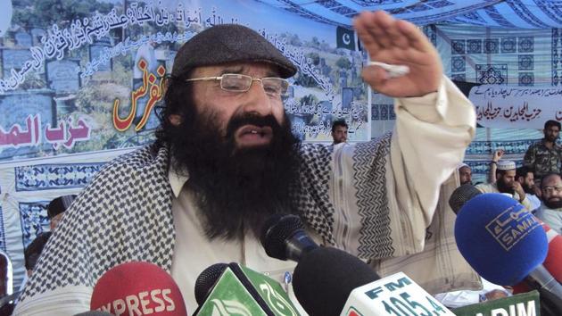 Syed Salahuddin is the head of the Kashmiri militant group Hizbul Mujahideen.(PTI file) Syed Salahuddin is the head of the Kashmiri militant group Hizbul Mujahideen.(PTI file)