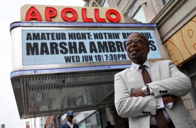 Historian Billy Mitchell posing outside the Apollo Theater in the Harlem section of New York in June 2014.(Reuters File)