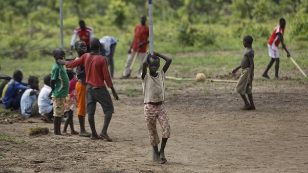 Bidi Bidi is now home to over 270,000 refugees, most of them women and children, according to the United Nations refugee agency. They are among nearly one million South Sudanese now sheltering in Uganda, most having arrived in the past year. (Ben Curtis / AP) 