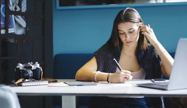 The slant in your handwriting indicates your social stance. (Shutterstock) The slant in your handwriting indicates your social stance. (Shutterstock)