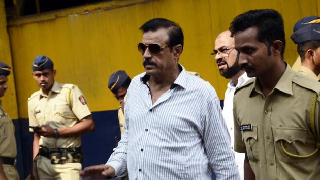 Mustafa Dossa leaves from Arthur Road Jail in Mumbai.