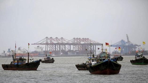 Fishing trawlers are seen in front of the Jawaharlal Nehru Port Trust (JNPT) in Mumbai. (Reuters File Photo) Fishing trawlers are seen in front of the Jawaharlal Nehru Port Trust (JNPT) in Mumbai. (Reuters File Photo)