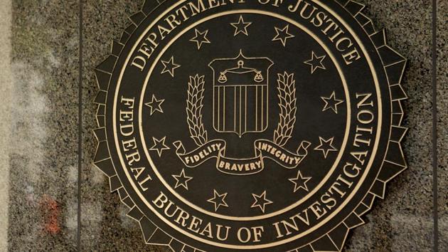 The seal of the Federal Bureau of Investigation (FBI) seen at the J Edgar Hoover building in Washington, DC, US. (Bloomberg via Getty Images) The seal of the Federal Bureau of Investigation (FBI) seen at the J Edgar Hoover building in Washington, DC, US. (Bloomberg via Getty Images)
