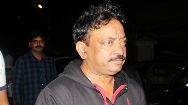 Ram Gopal Varma during the screening of film Sarkar 3 in Mumbai.(IANS)