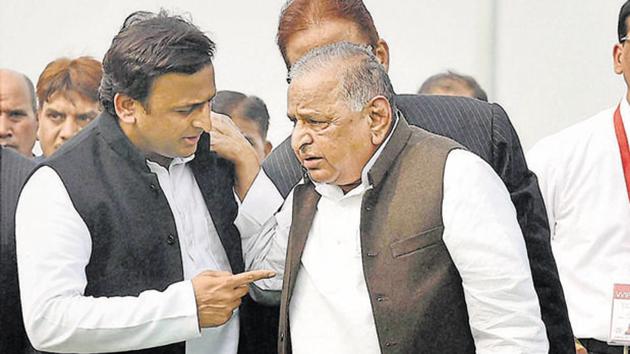Former UP chief minister and SP chief Akhilesh Yadav and party patriarch Mulayam Singh Yadav apparently differ on choice of presidential candidate (PTI File Photo) Former UP chief minister and SP chief Akhilesh Yadav and party patriarch Mulayam Singh Yadav apparently differ on choice of presidential candidate (PTI File Photo)