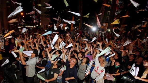 In the past few years, a small but vocal group of mostly young people have began advocating for Hong Kong to become independent, a movement that was non-existent 20 years ago. (Bobby Yip / Reuters ) In the past few years, a small but vocal group of mostly young people have began advocating for Hong Kong to become independent, a movement that was non-existent 20 years ago. (Bobby Yip / Reuters )