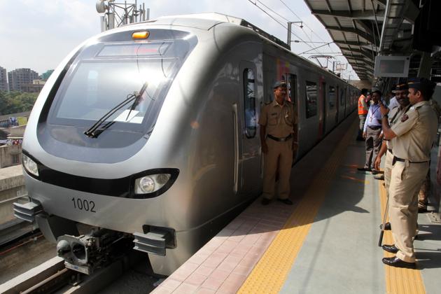 The prices of tokens for return Metro journeys went up by Rs5 to Rs10, while those of passes rose by Rs75 to Rs450.(Praful Gangurde)