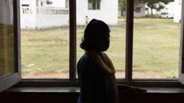 A rescued trafficking victim at a home for children in Jharkhand. (HT File Photo / Representational) A rescued trafficking victim at a home for children in Jharkhand. (HT File Photo / Representational)