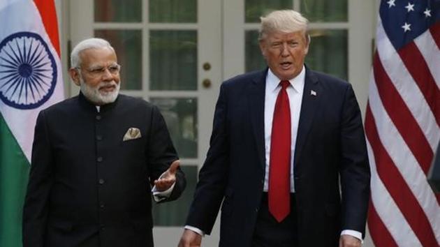 US President Donald Trump at joint news conference with Prime Minister Narendra Modi in the Rose Garden of the White House in Washington, on June 26, 2017.(Reuters) US President Donald Trump at joint news conference with Prime Minister Narendra Modi in the Rose Garden of the White House in Washington, on June 26, 2017.(Reuters)