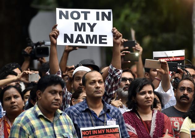 On June 28, thousands of people gathered in Delhi’s Jantar Mantar to protest against the alleged mob lynchings across the country. (Ajay Aggarwal/HT FILE PHOTO) On June 28, thousands of people gathered in Delhi’s Jantar Mantar to protest against the alleged mob lynchings across the country. (Ajay Aggarwal/HT FILE PHOTO)