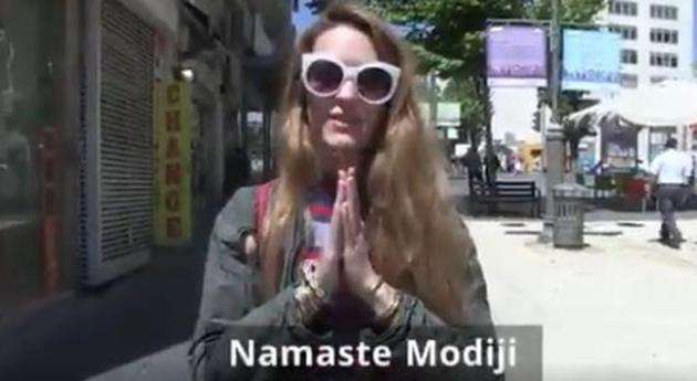 Posted on Israeli embassy’s Twitter account, the video shows Israeli citizens welcoming Prime Minister Narendra Modi in Hindi ahead of his three-day visit to Israel from next Tuesday. @Israelinindia Twitter-Screengrab) Posted on Israeli embassy’s Twitter account, the video shows Israeli citizens welcoming Prime Minister Narendra Modi in Hindi ahead of his three-day visit to Israel from next Tuesday. @Israelinindia Twitter-Screengrab)