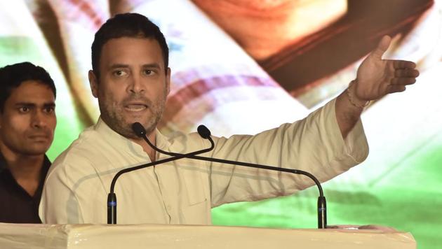 Congress vice president Rahul Gandhi said India deserves a GST that does not put citizens through anxiety.(HT Photo) Congress vice president Rahul Gandhi said India deserves a GST that does not put citizens through anxiety.(HT Photo)