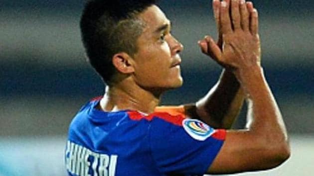 Sunil Chhetri has been a key figure at Bengaluru FC since the club was founded in 2014.(AFP/Getty Images)