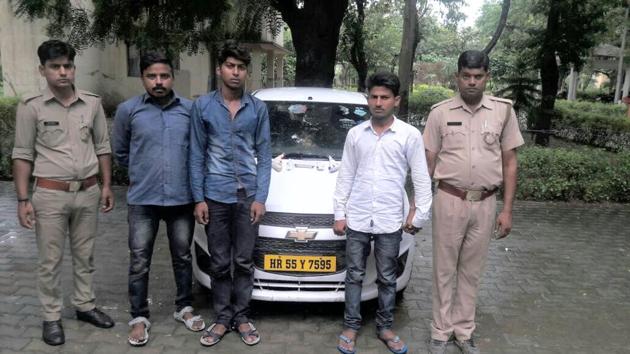 Vikrant and Sumit are from Mainpuri district while Abhishek is from Etah district of Uttar Pradesh, police said. Vikrant and Sumit are from Mainpuri district while Abhishek is from Etah district of Uttar Pradesh, police said.